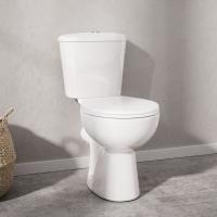 Crest Close Coupled Open Back WC & Wrapover Soft Close Seat