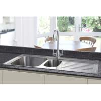 Prima 1 Bowl 965 x 500mm Inset Kitchen Sink - Stainless Steel