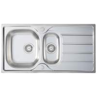 Blanco SONA 6 S 1.5 Bowl Inset Silgranit Reversible Kitchen Sink - Alumetallic - 519854