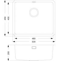 Abode Connekt 1 Bowl & Drainer Inset Kitchen Sink - Stainless Steel