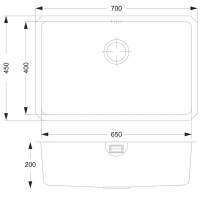 Pyramis Sparta 1160 x 500 x 150mm 2 Bowl Kitchen Sink with Drainer