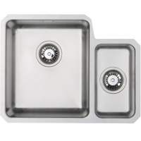 Prima+ 1.5 Bowl R25 Left Hand Undermount Kitchen Sink - Stainless Steel