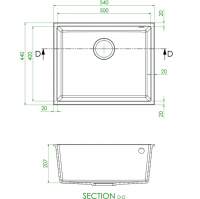 Prima+ White Granite 1.5 Bowl Inset Kitchen Sink