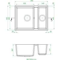 Abode Oriel 1 Bowl & Drainer Granite Inset Kitchen Sink - White