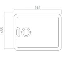 NUIE Fireclay Cleaner Sink 455 x 362 x 396mm