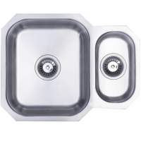 Prima 1.5 Bowl Undermount Reversible Kitchen Sink - Stainless Steel