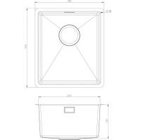 Prima+ Large 1 Bowl R10 Inset Undermount Sink - Stainless Steel