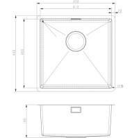 Prima+ 1.5 Bowl R10 Left Hand Inset Undermount Kitchen Sink - Stainless Steel