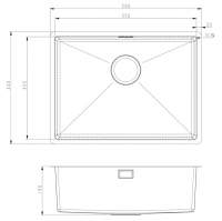 Prima 1.5 Bowl Undermount Reversible Kitchen Sink - Stainless Steel