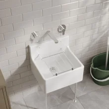 NUIE Cleaner Sink with Legs and Bracket 515 x 535 x 393mm