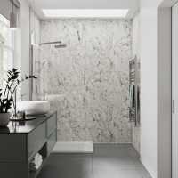 Durapanel Silver Cloud Gloss 1200mm Duralock T&G Bathroom Wall Panel By JayLux