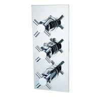 Carter Chrome Triple Concealed Shower Valve - Two Outlets  - Niagara