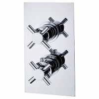 Carter Chrome Twin Concealed Shower Valve - Single Outlet  - Niagara