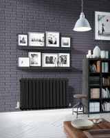 DQ Cassius 1800 x 370 Vertical Radiator White