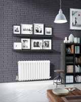 Cassius 550 x 507mm Designer Radiator Anthracite Texture - DQ Heating