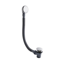 Ceramic Top White & Chrome Pop Up Bath Waste and Overflow