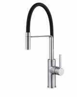 Jeroni Chef Black Chrome Pull Out Kitchen Mixer Tap - Francis Pegler Comap