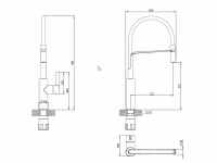 Marata Chrome Kitchen Mixer Tap - Francis Pegler Comap