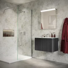 White Sparkle Showerwall Laminate Panels