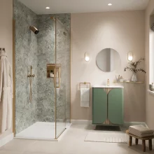 Mocha Wetwall Tile Collection Metro Tile Effect Panels