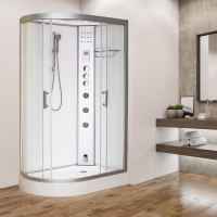 Vidalux Clearwater 1200 Steam Shower Pod - 1200 x 800mm - Right Handed