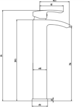 Scudo Core Gunmetal Tall Mono Basin Mixer Tap