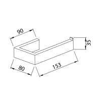 Abacus Iso Pro Toilet Roll Holder - Matt Black