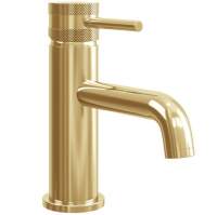 Scudo Core Brushed Brass Mono Basin Mixer Tap