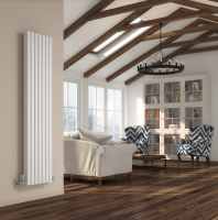 DQ Vulcano Single 1771 x 600 White Vertical Radiator