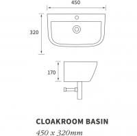 Synergy Enix 395mm Wall Hung Basin