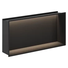 Crosswater Matt Black 610 x 305 Shower Wall Niche With LED Light