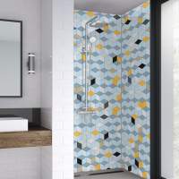 Cubes Wetwall Acrylic Wall Panels - 1220 x 2440mm
