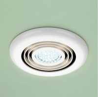HIB Turbo White Illuminated Ceiling Bathroom Extractor Fan Cool White LED 