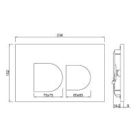 Fusion Chrome Flush Plate by Jaquar