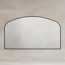 Origins Living Delphine Overmantel Arch 120 Matt Black Mirror