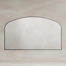 Origins Living Delphine Overmantel Arch 120 Gunmetal Mirror