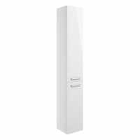 Volta 350mm 2 Door Tall Unit - White Gloss - Bathrooms To Love