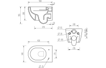 Idegem Rimless Back To Wall Toilet & Soft Close Seat