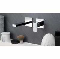 Vema Tiber Stainless Wall Mounted Basin Mixer Tap