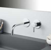 Vema Maira Matt Black Wall Mounted Basin Mixer Tap (DITS1230) 