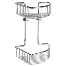 Smedbo Sideline Basic Chrome 207mm Double Corner Shower Basket