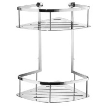 Smedbo Sideline Chrome 200mm Double Corner Shower Basket