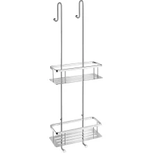 Smedbo Sideline Rectangular Chrome Double Hanging Shower Basket