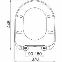 Nuie Round Top Fix Soft Close Toilet Seat - NTS008