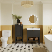 Dendermond Matt Anthracite 800 Floor Standing One Drawer Vanity Unit