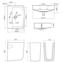 Scudo Denza Basin and Pedestal