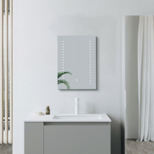 Thornton Illuminated Bathroom Mirror - Battery Powered - 600 x 400 - Croydex