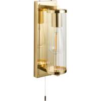 Deshi Chrome Bathroom Wall Light - IP44 Rated