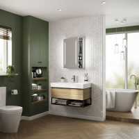 HiB Dimension 50 LED Bathroom Mirror Cabinet - 54500