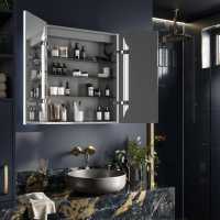 HiB Dimension 50 LED Bathroom Mirror Cabinet - 54500